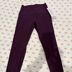 Lululemon Align leggings 25” Dramatic Magenta NWT size 6